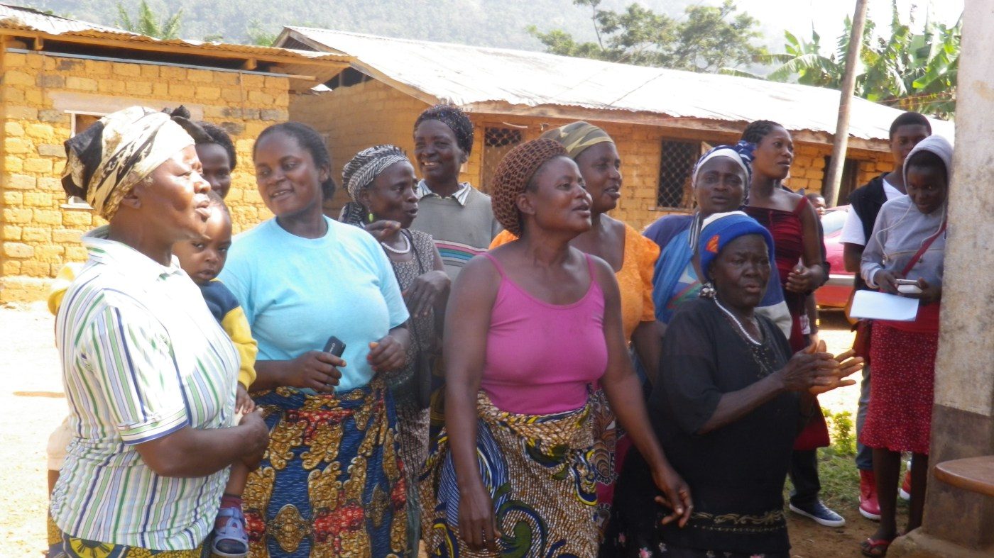 Women of Menka Quarter at the handover of their new water supply